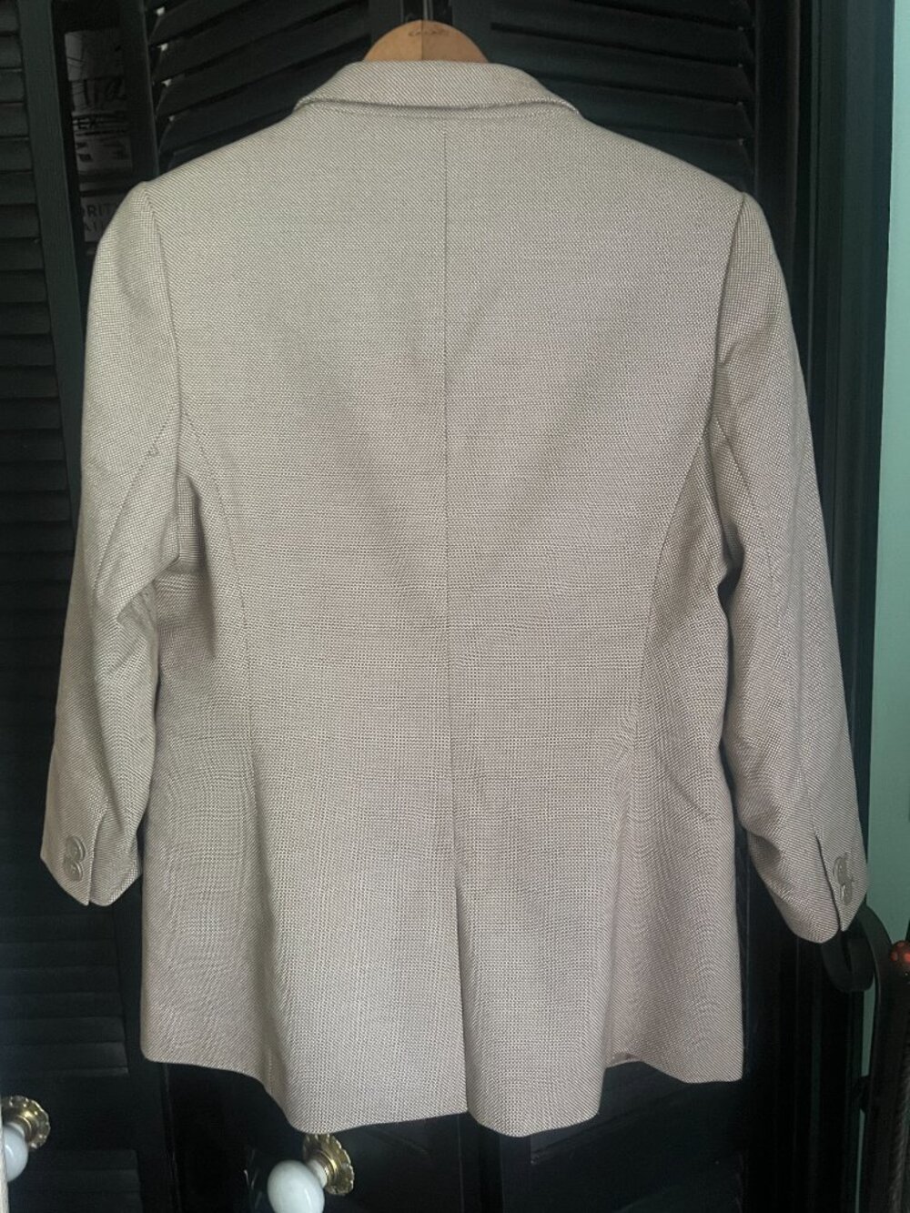 THE LIMITED Tan Textured Single Button Blazer Sz M - Picture 3 of 6